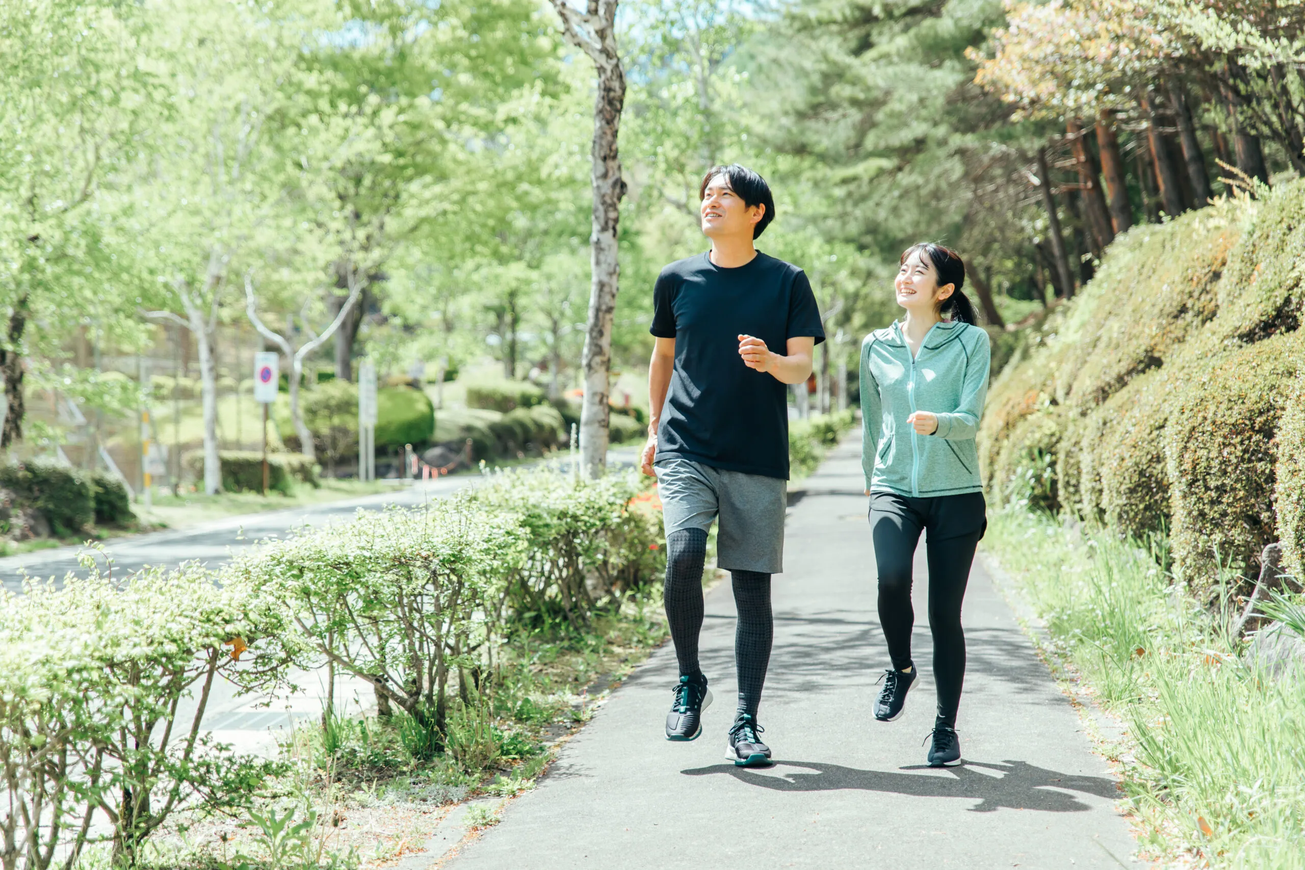 ウォーキングしている様子